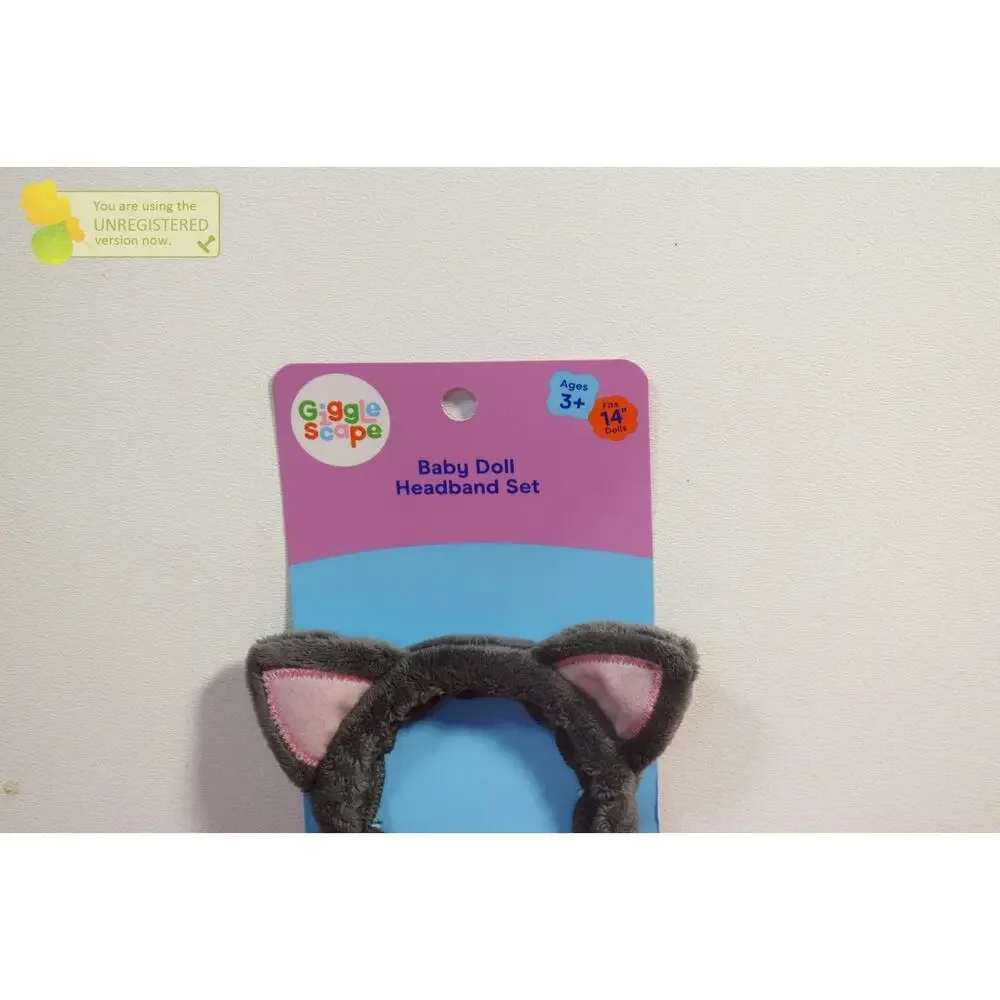 Gigglescape Baby Doll Cat Headband Set